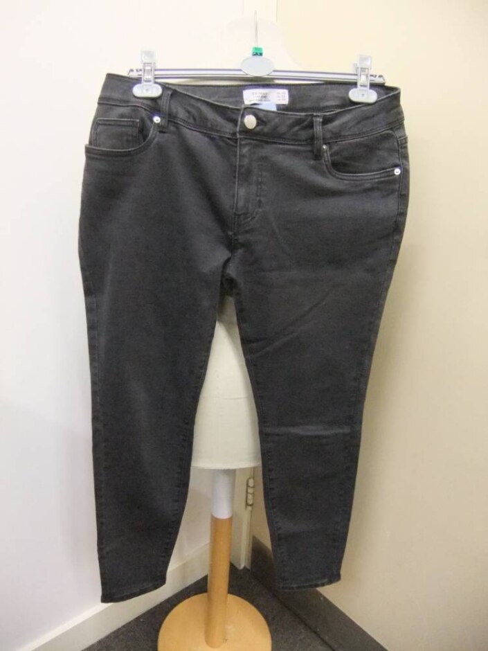 Next Skinny Low Rise Jeans Grey Size: 14