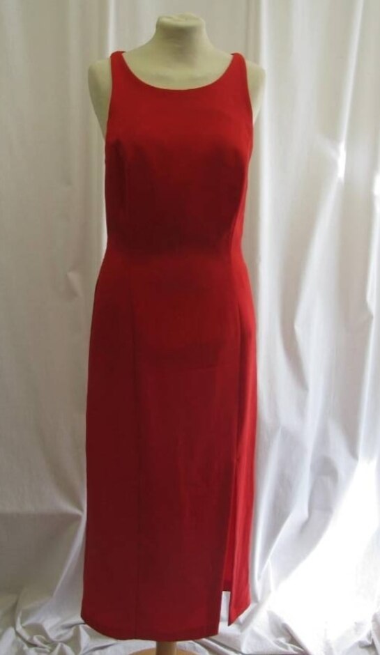 Opera By Richards Crepe Evening Dress Red Size: 10