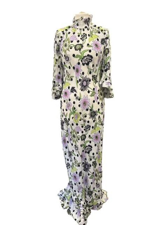 Hayley Menzies Floral Maxi Dress Multicolour Size: L