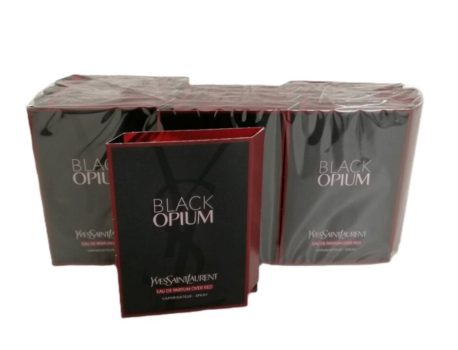 Ysl Black Opium Over Red Eau De Parfum Spray Samples 12 X 1.2 Ml Sealed New