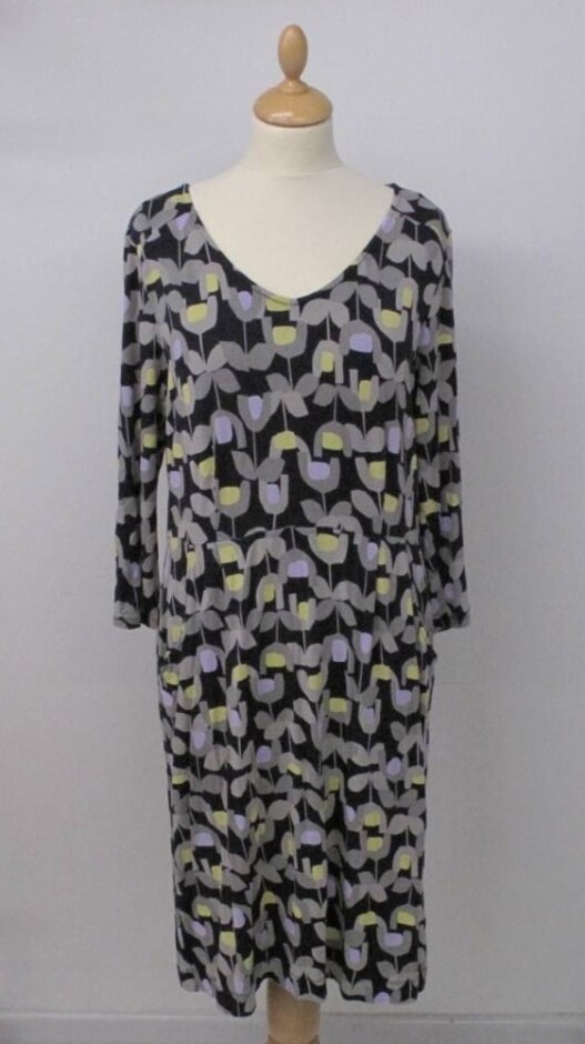 White Stuff Dress Dark Blue Size: 14
