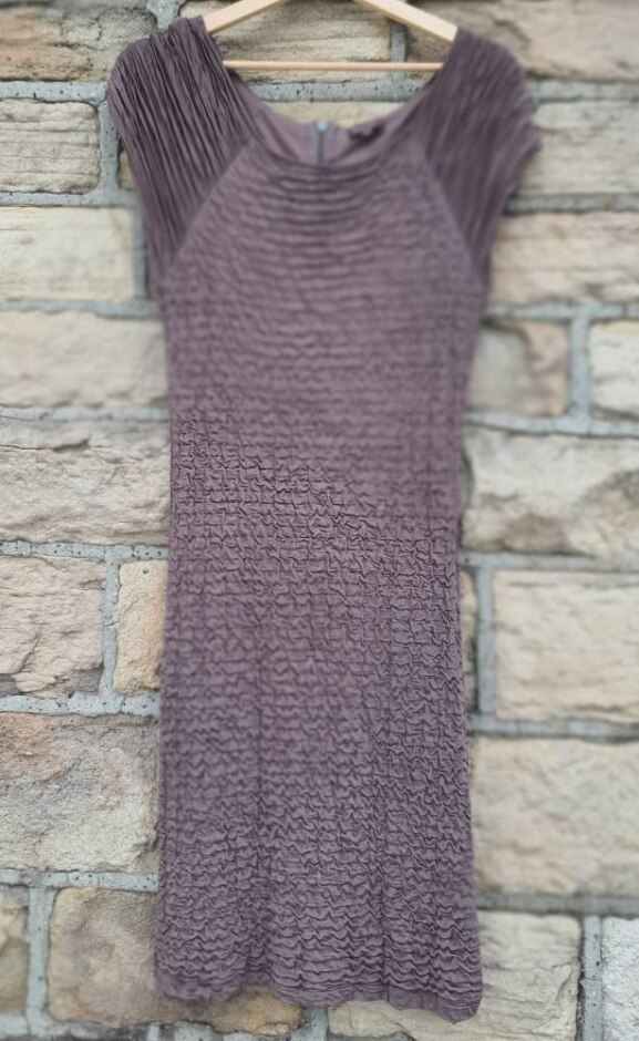 Phase Eight Short Sleeved Dress Coffee Size: 14