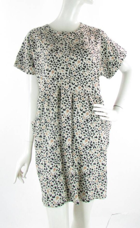 Bnwt Turtledove Organic Cotton Tunic Dress Ecru & Black Size: 20
