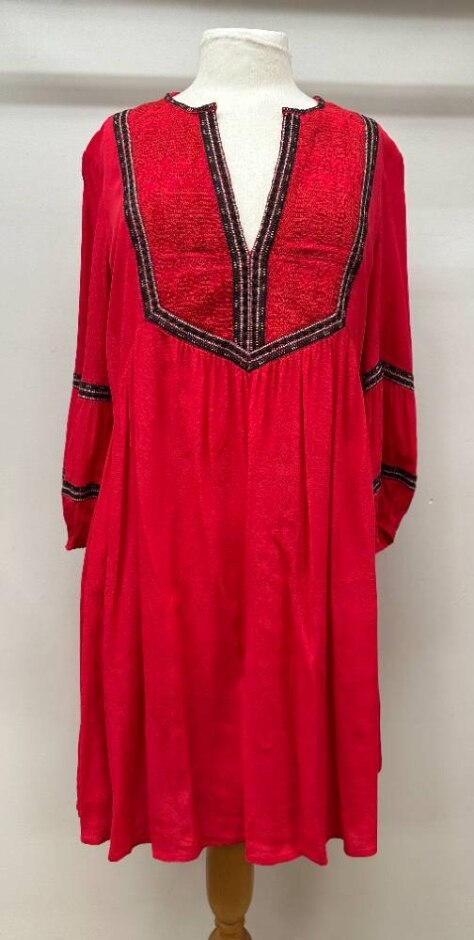 Ba&sh Cale Groseille Boho Dress  Red Size: M