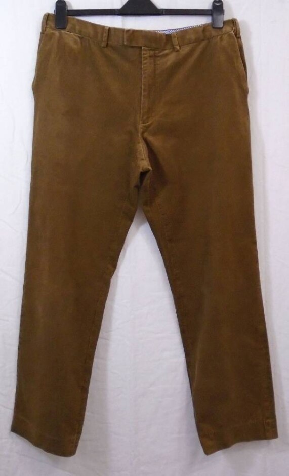 M&s  Luxury Collection Corduroy Trousers Camel Size: 38