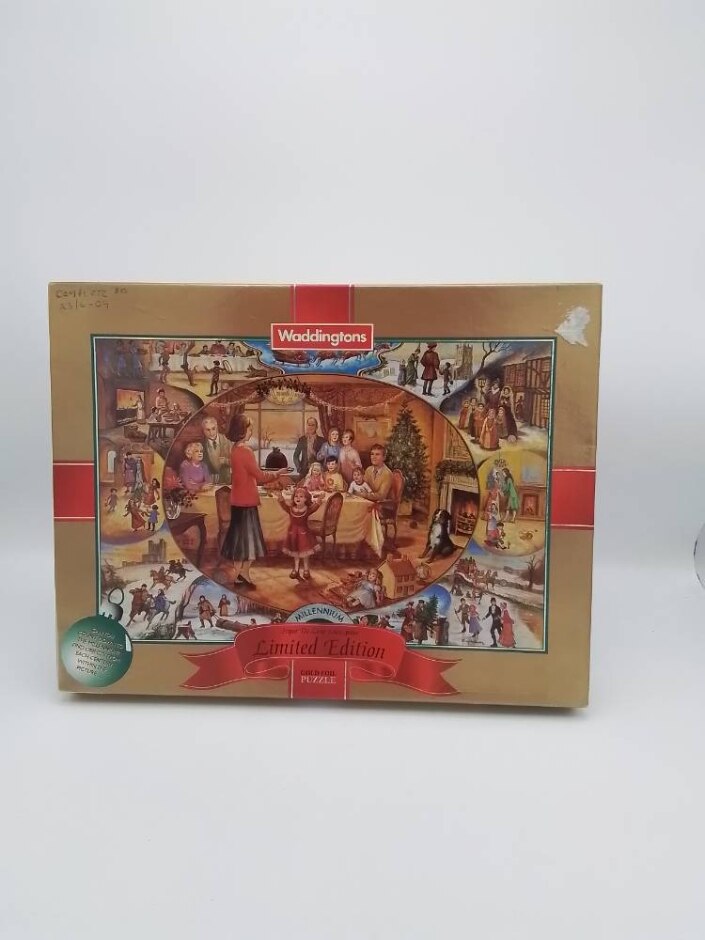 Vintage Waddingtons 1000 Millenium Limited Edition Gold Foil Christmas Complete Rare
