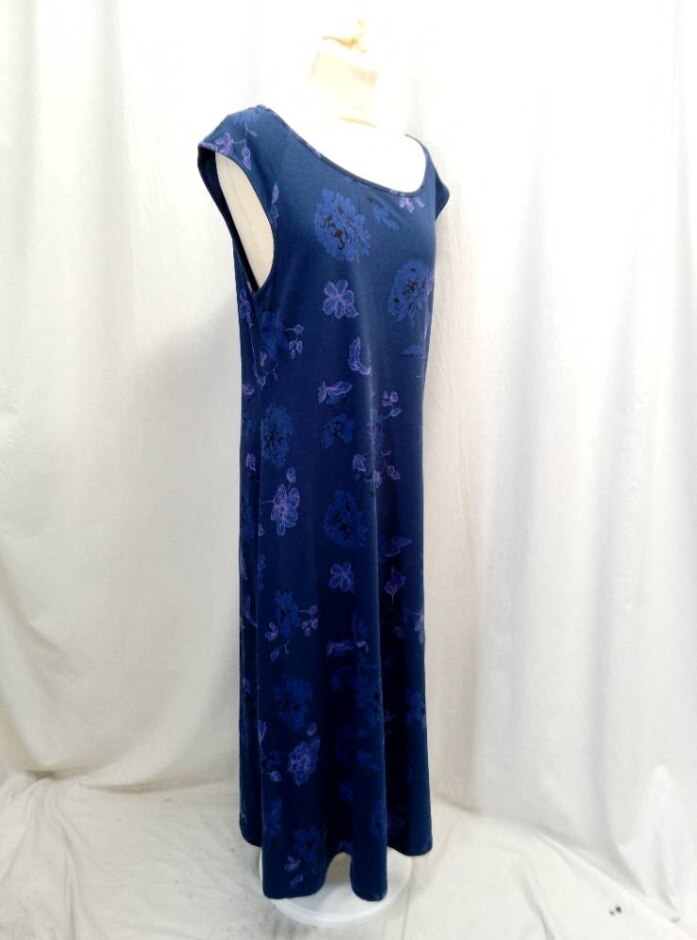 Laura Ashley Maxi Dress Blue Mix Size: Xl