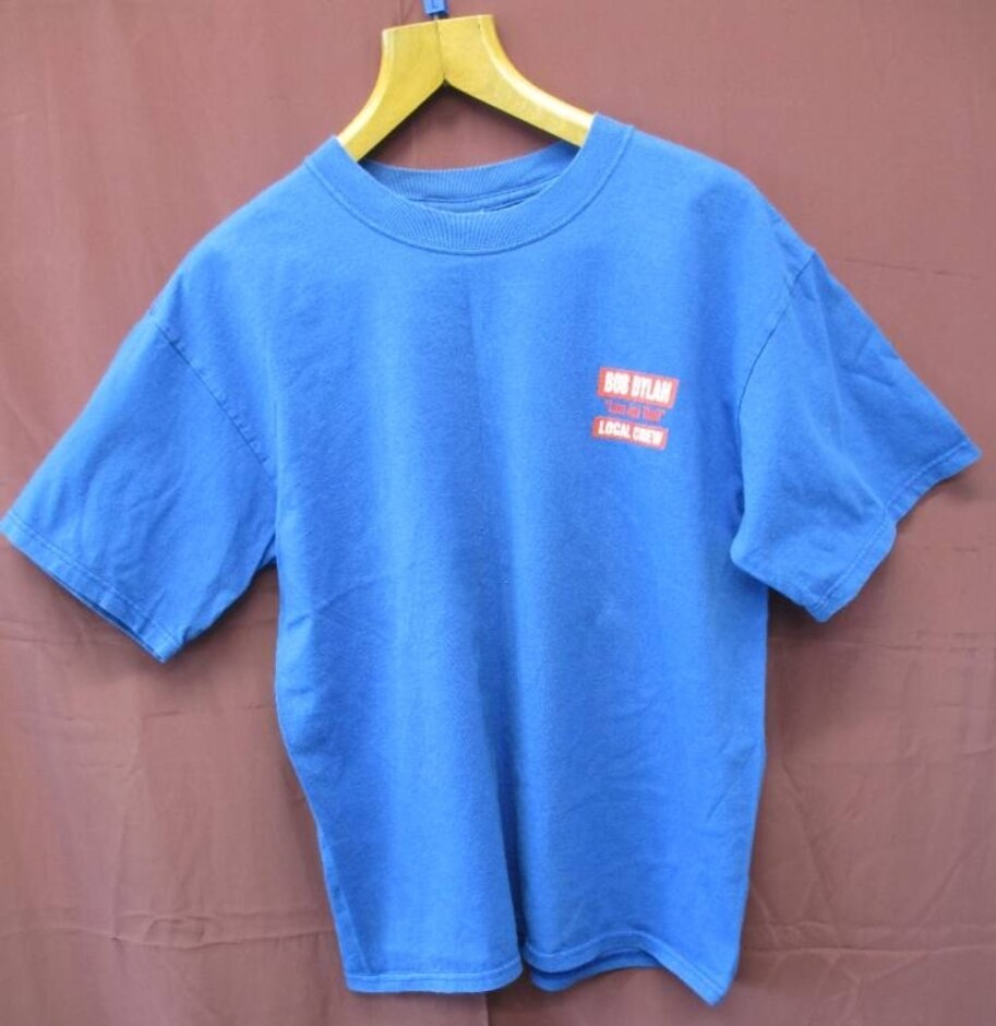 Gildan Vintage T-shirt Bob Dylan Love And Theft Local Crew Blue Size: L
