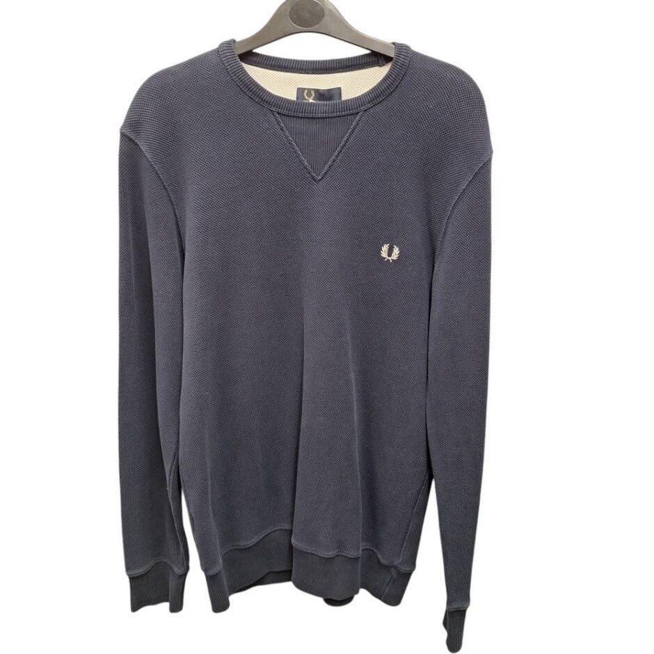Fred Perry Sweatshirt Navy Blue Size: S