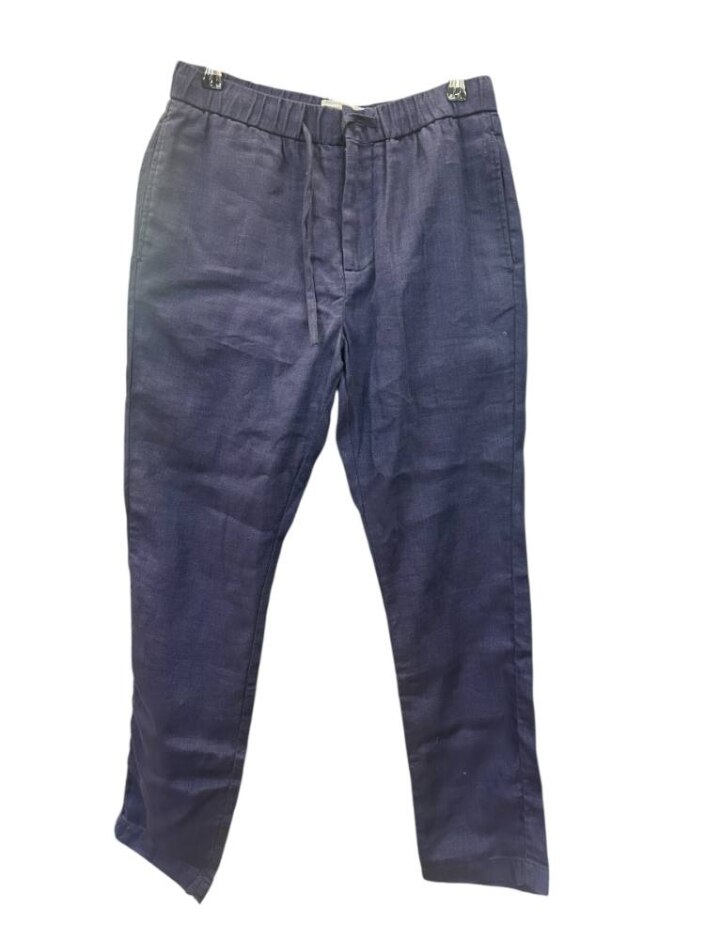 Frescobol Carioca  Straight Leg Casual Trouser Dark Blue Size: 30