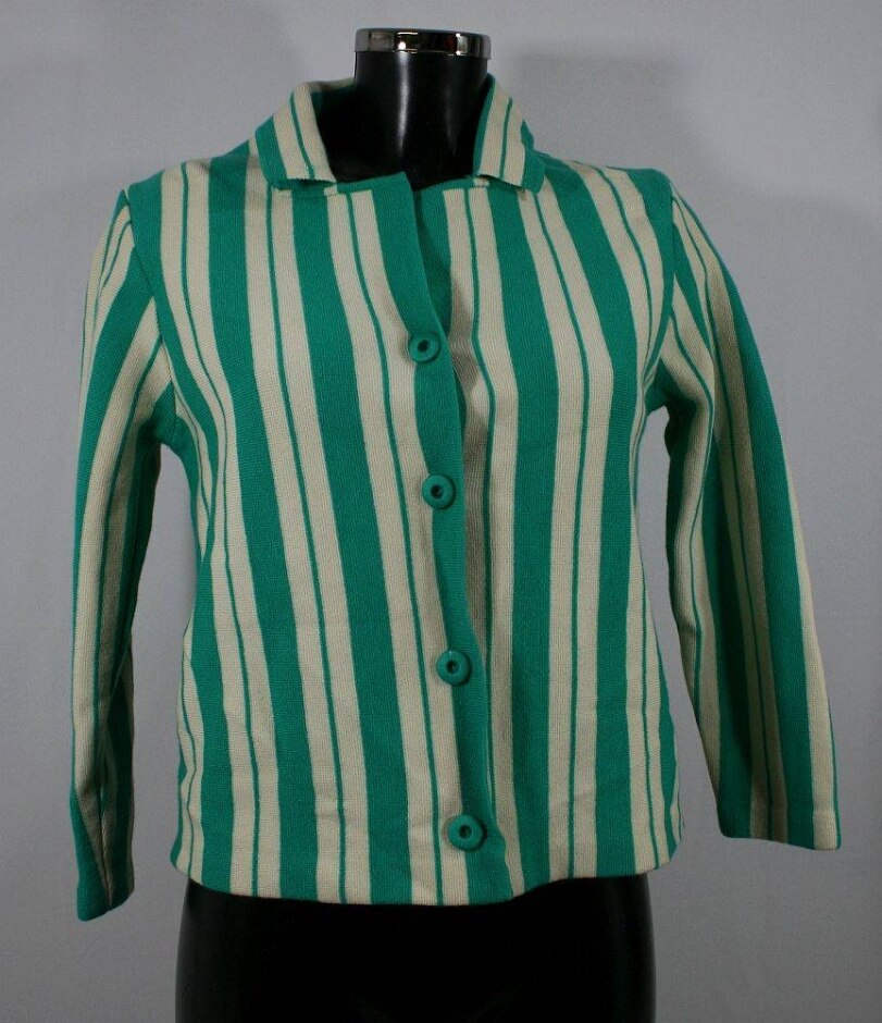 Vintage Alan Lee Srriped Cardigan Multi Size: 12