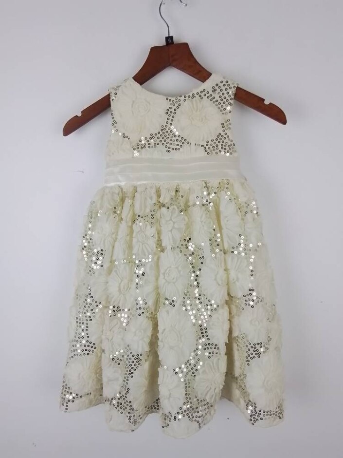 Cinderella  Princess Sleeveless Dress Beige  Size: 2 - 3 Years
