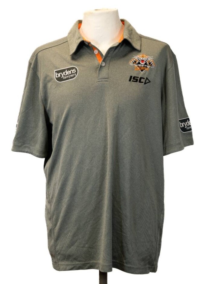 Isc Polo Shirt Grey Size: S