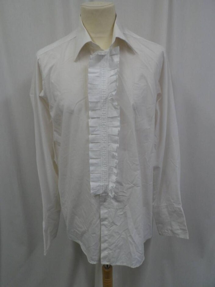 Rocola Dress Shirt White Size: L