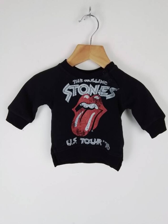 The Rolling Stone Baby Sweater  Black  Size: 0-3 Months