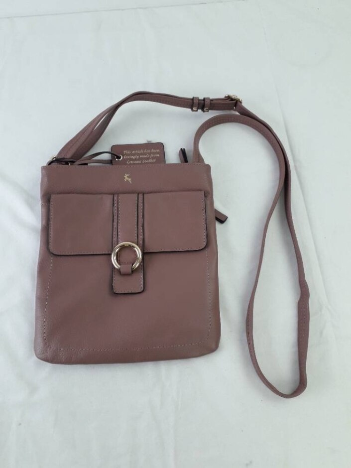 Ashwood Real Genuine Leather Cross Body Bag Rose
