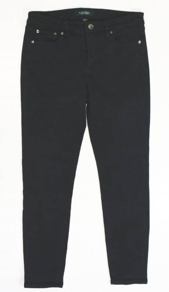 Ralph Lauren Cotton Rich Skinny Jeans Black Size: 4