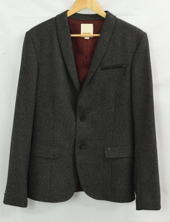 Diesel 2 Button Jacket Grey Size: L