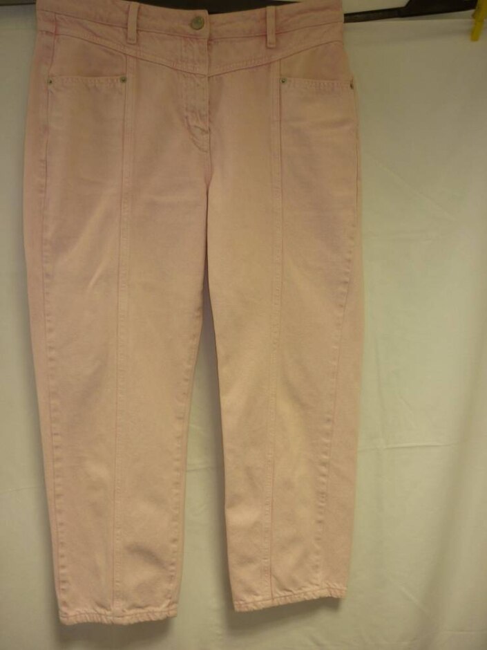 Whistles Stonewashed Straight Leg Jeans Pink Size: 16