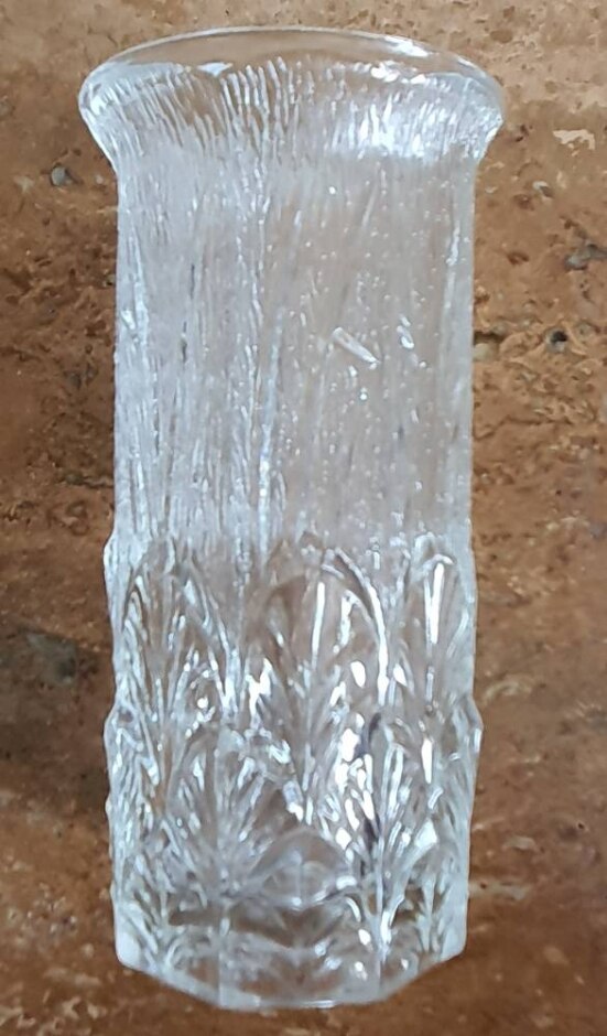 Fidenza Art Deco Style Vintage Glass Jar