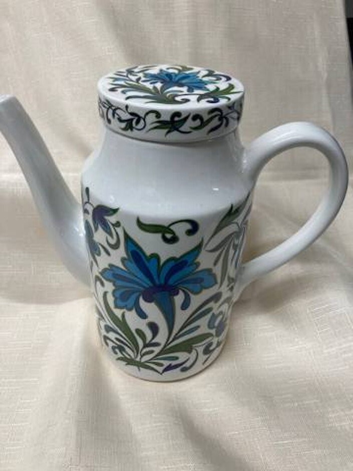 Vintage Midwinter Coffee Pot Designed By Jessie Tait Spanish Garden