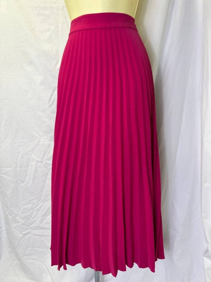 Arket Pleated Maxi Skirt  Pink Size: 16
