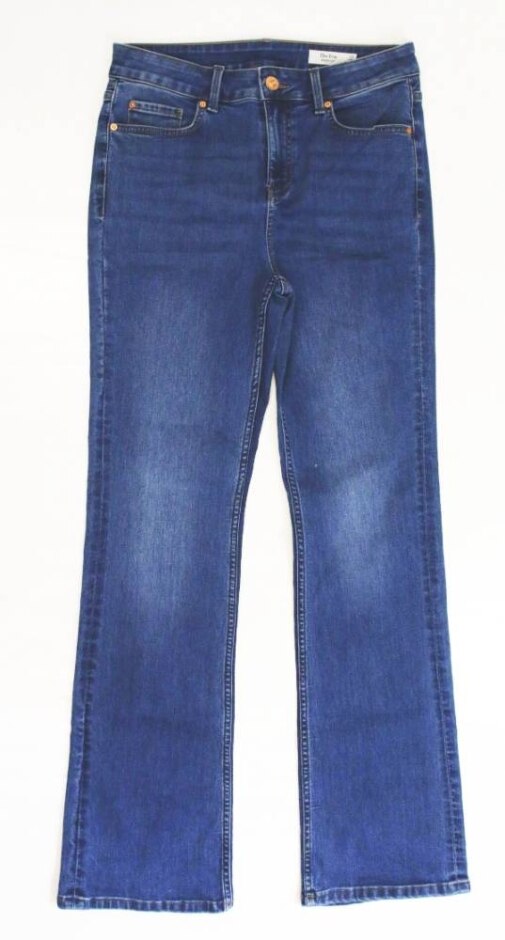 M&s Marks & Spencer Bnwot Tall Eva Bootcut Jeans Mid Blue Size: 12