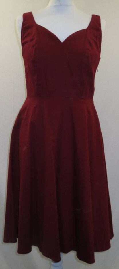 Grace Karin One Piece Frock Red Size: S