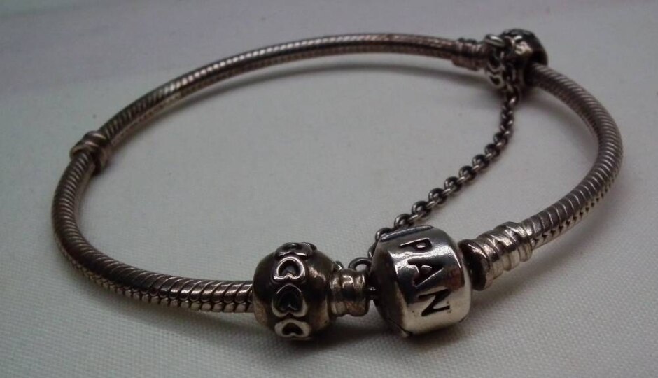 Pandora Sterling Silver Snake Chain Bracelet - 18 Cm