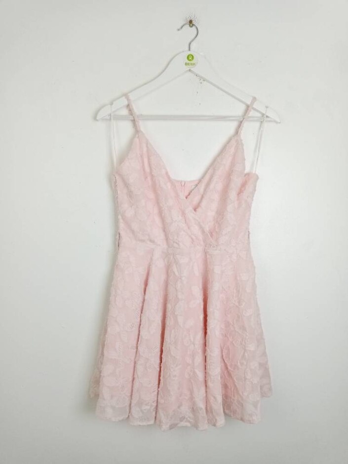 Quiz Strappy Mini Dress Pink Size: 10