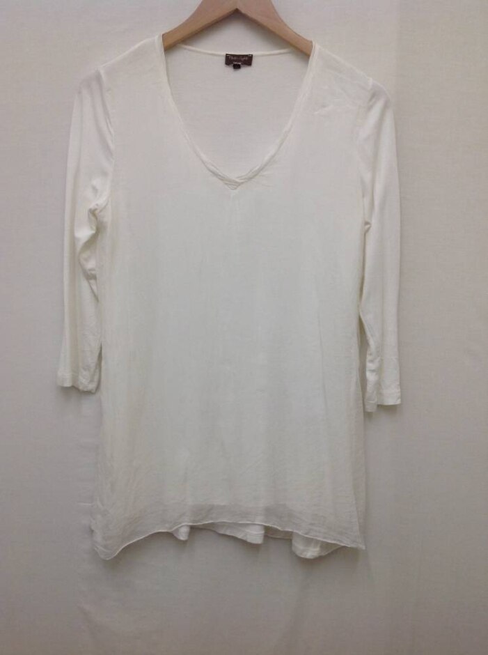 Phase Eight  Silk-mix Top  Ivory/cream  Size: M