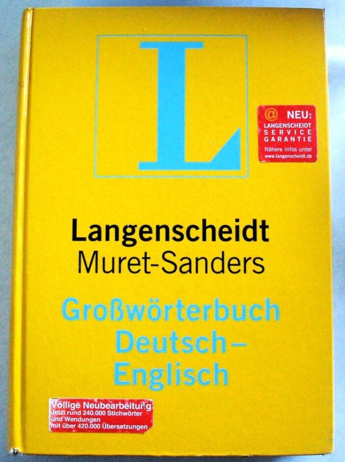 Langenscheidt Bilingual Dictionaries:langenscheidts Grossworterbuch Deutsch-englisch - Muret-sanders