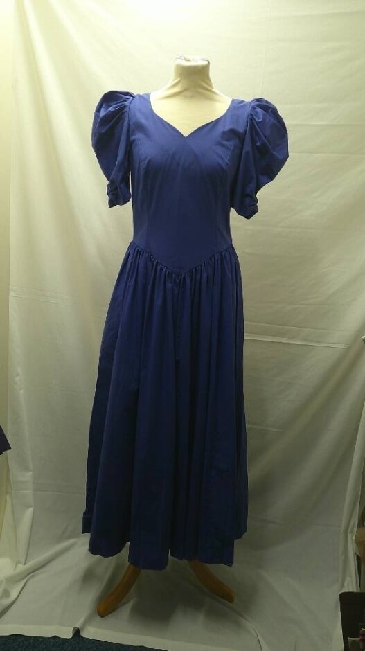 Laura Ashley Gorgeous Vintage Dress/bolero Periwinkle Blue Size: 14