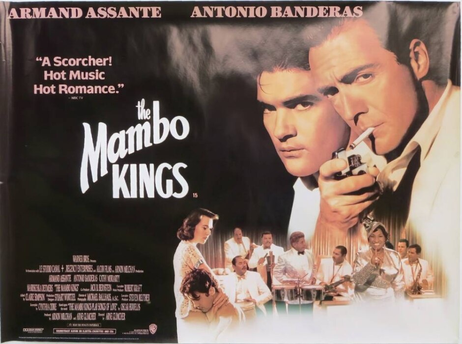 The Mambo Kings (1992) Armand Assante/antonio Banderas - Og Quad Poster *rolled Not Folded Ex-shop*
