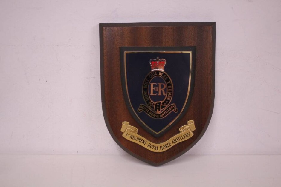 1st Regiment Royal Horse Artillery Shield Plaque