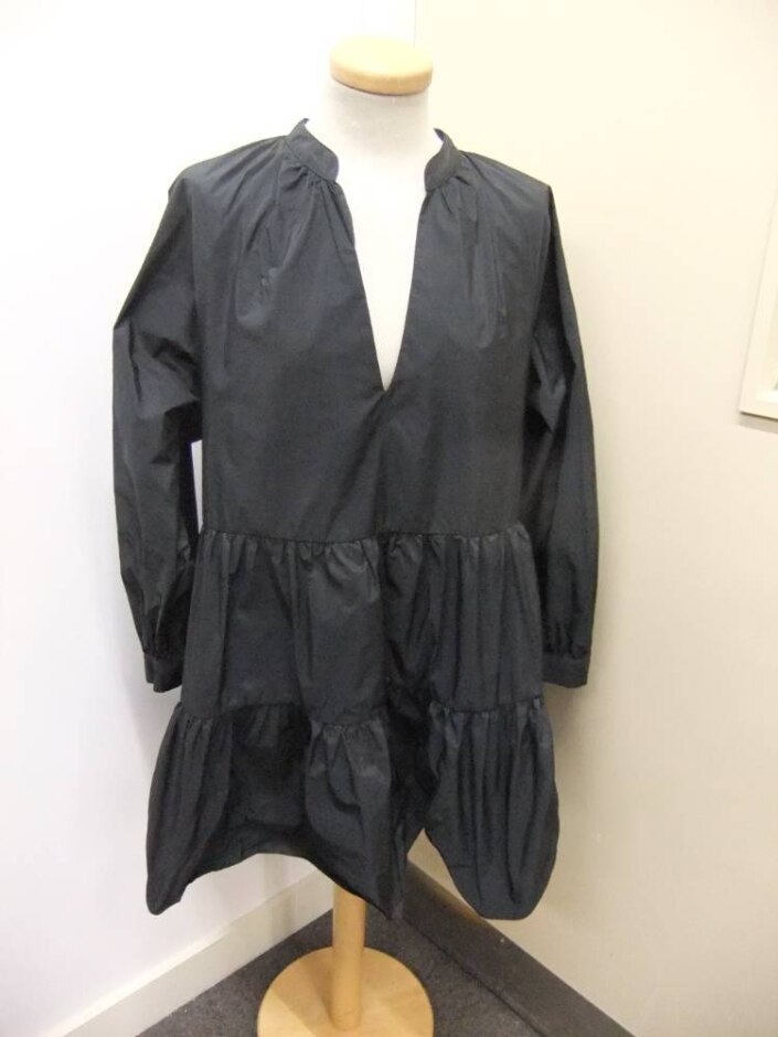 Zara Long Sleeve Light Dress Black Size: 14