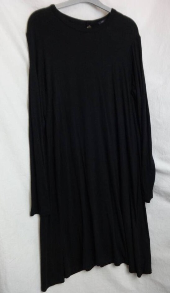 M&s Marks & Spencer Long Sleeve Dress Black Size: 16
