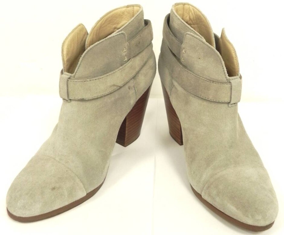 Rag & Bone Grey Suede Leather Ankle Boots Size : 5.5