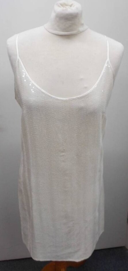 Sachin & Babi For Akansa Sequinned Mini Slip Dress Cream/ivory Size: 6