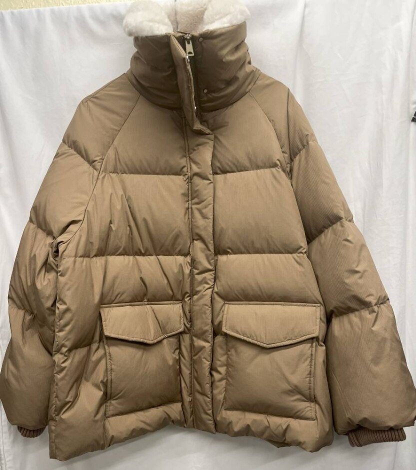 M&s Marks & Spencer Shower Reistant Jacket Brown Size: 20