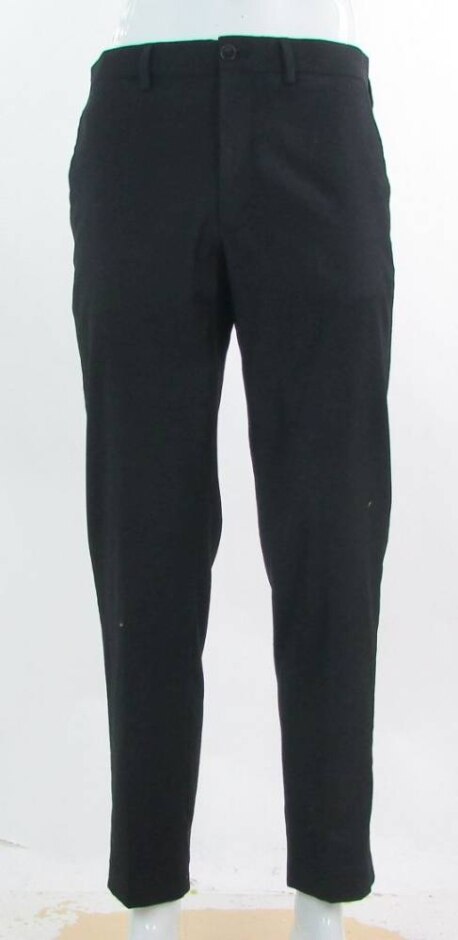 Bnwot M&s Wool Rich Straight Trousers Ink Black Size: 32
