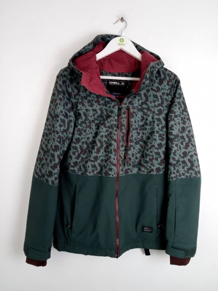 O'neill Women's Snow Outerwear Coat Green Brown Size: M
