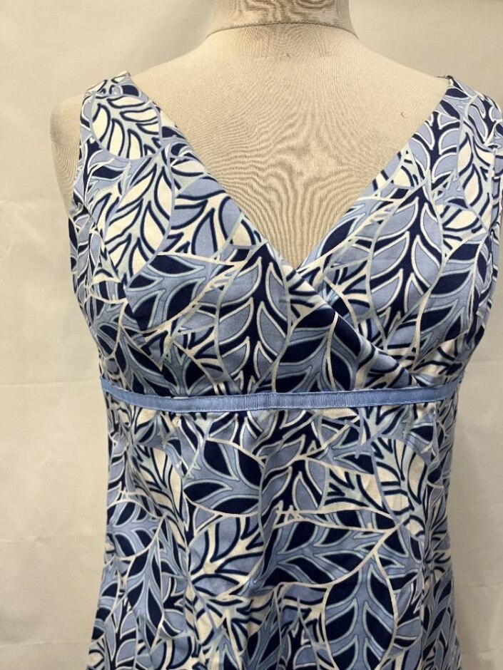 Vintage Bay Studio Blue, Petite Dress Blue Size: S