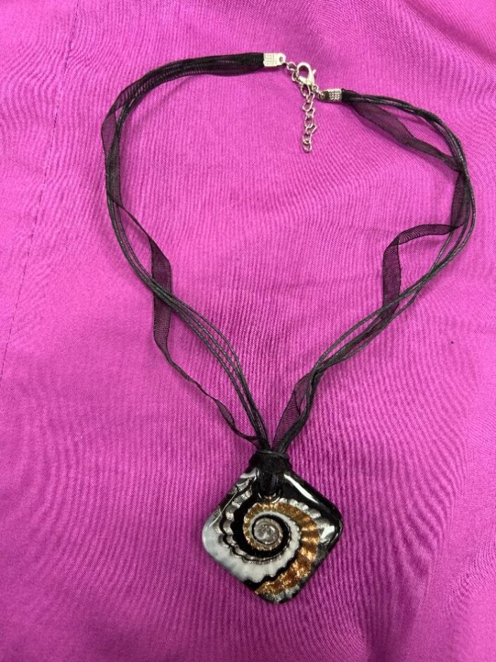Necklace With Glass Pendant
