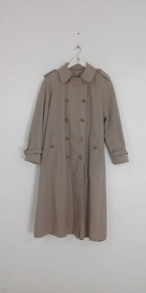 St Micheal Vintage Long Fit Trenchcoat Beige Size: 12