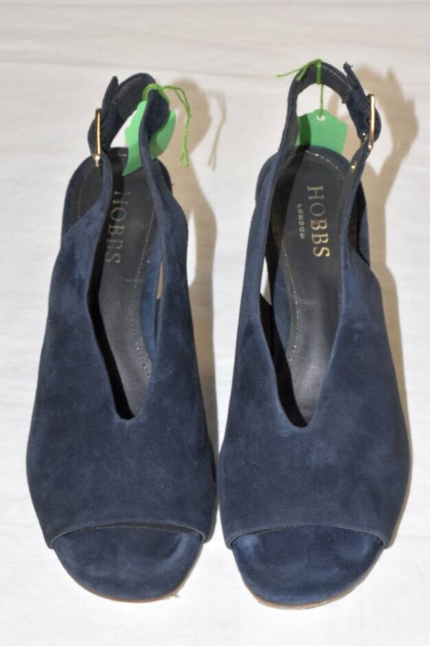 Hobbs Slingback Open Toe Suede Sandals