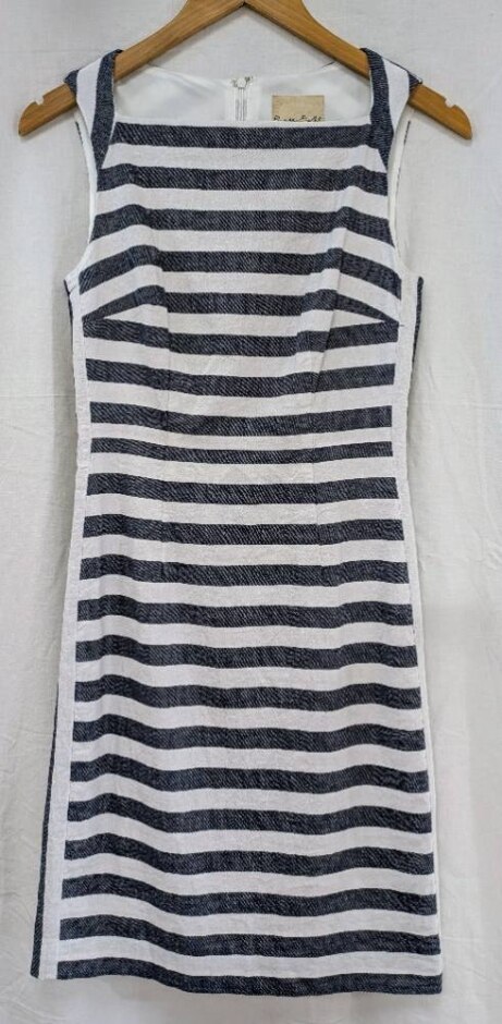 Phase Eight Sleeveless Dress Striped Size: 8
