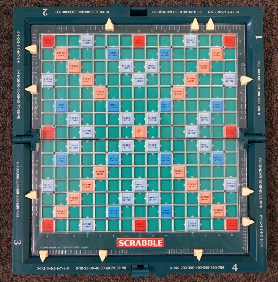Travel Scrabble Folding Hard Case