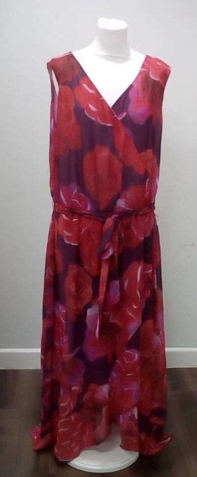 Joanna Hope Floral Summer Dress Pink Size: 24