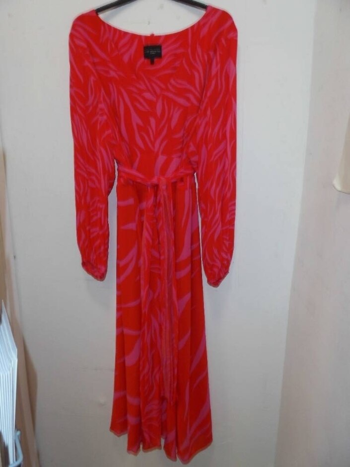 Live Unlimites Live Unlimited Lined Dress Coral Pink Size: 24